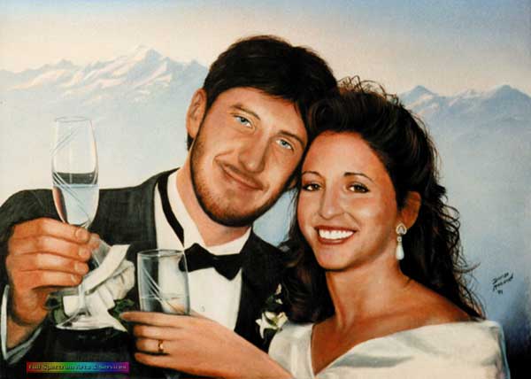 Kris and Carrie Wedding Portrait