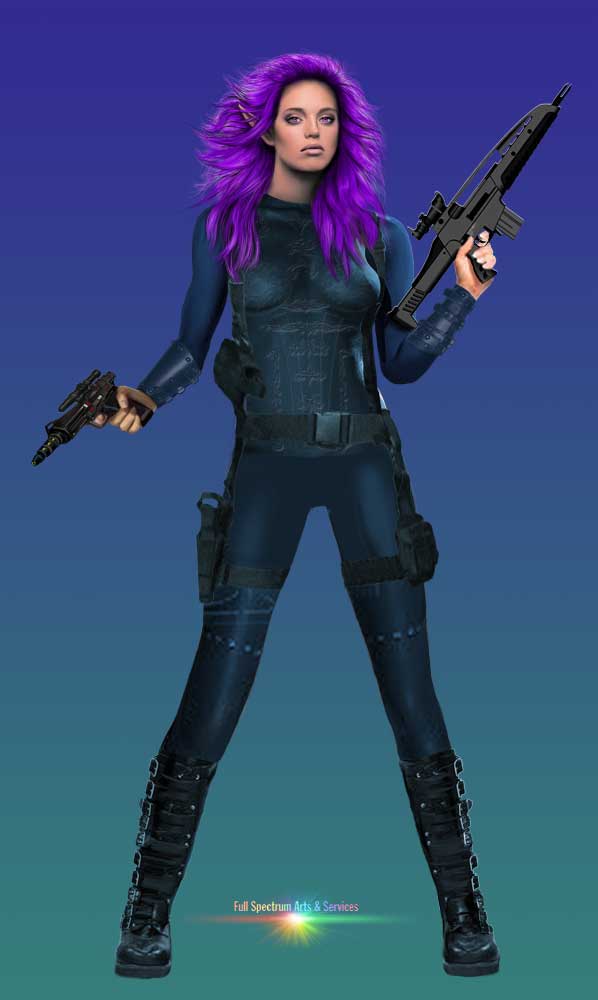 Cyborg Riana full view