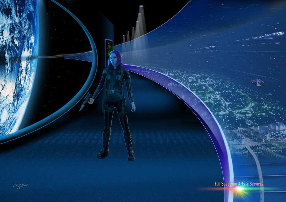 Riana on Earth Station